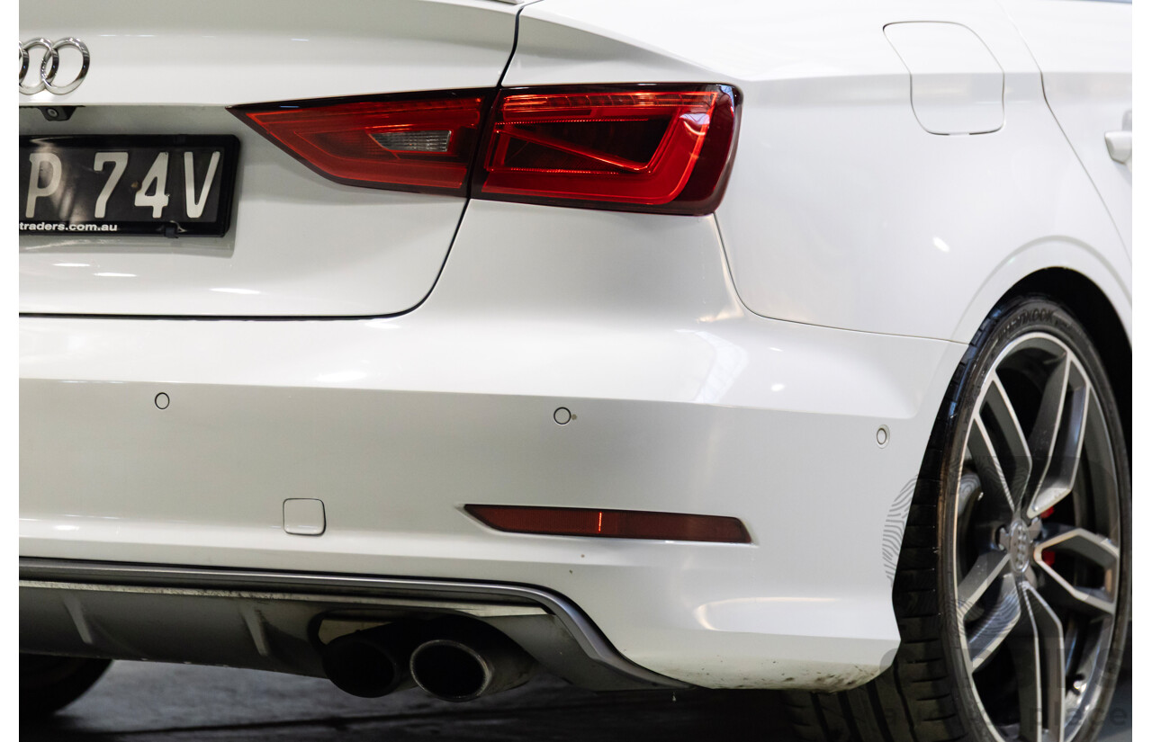 05/2014 Audi S3 2.0 TFSI Quattro (AWD) 8V MY15 4d Sedan Glacier White Turbo 2.0L