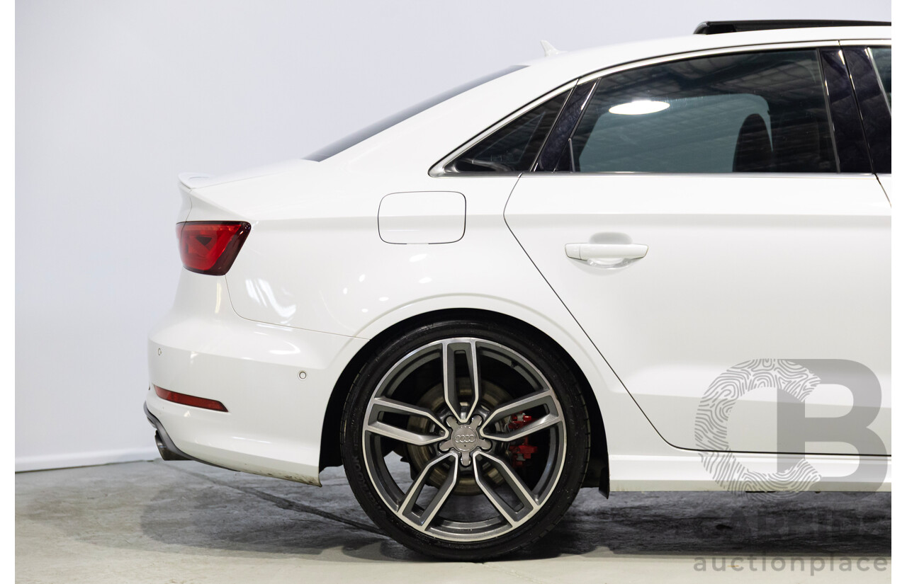 05/2014 Audi S3 2.0 TFSI Quattro (AWD) 8V MY15 4d Sedan Glacier White Turbo 2.0L
