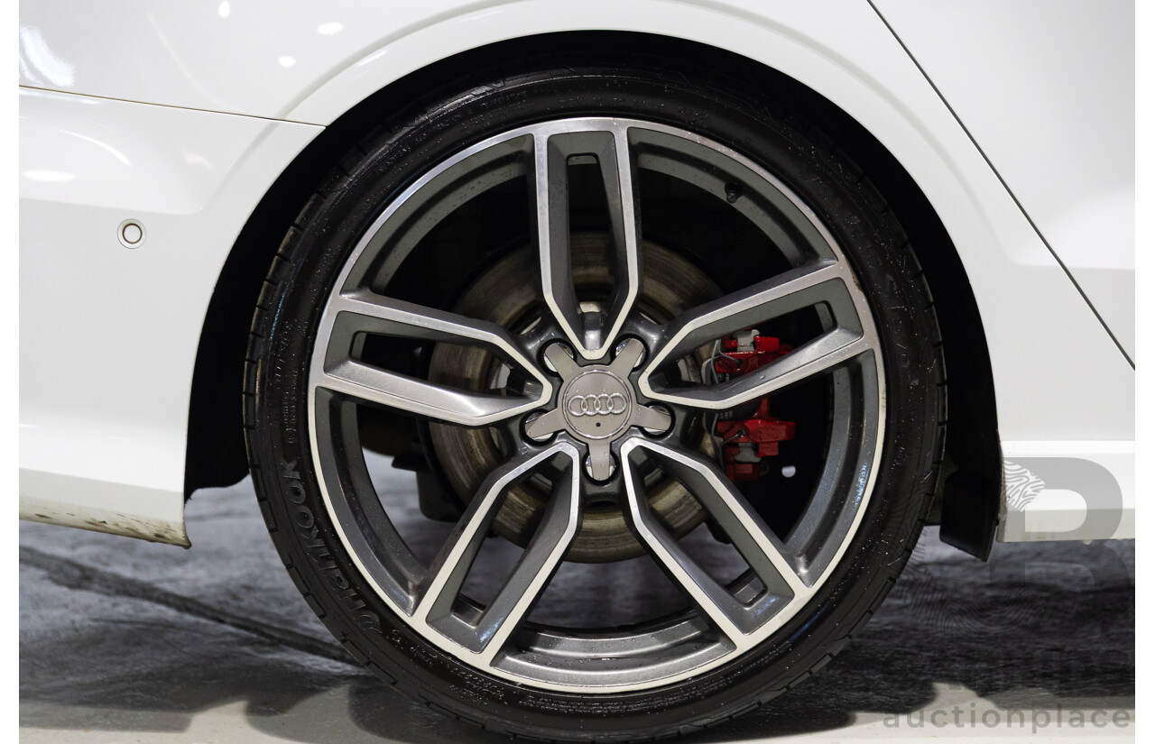 05/2014 Audi S3 2.0 TFSI Quattro (AWD) 8V MY15 4d Sedan Glacier White Turbo 2.0L