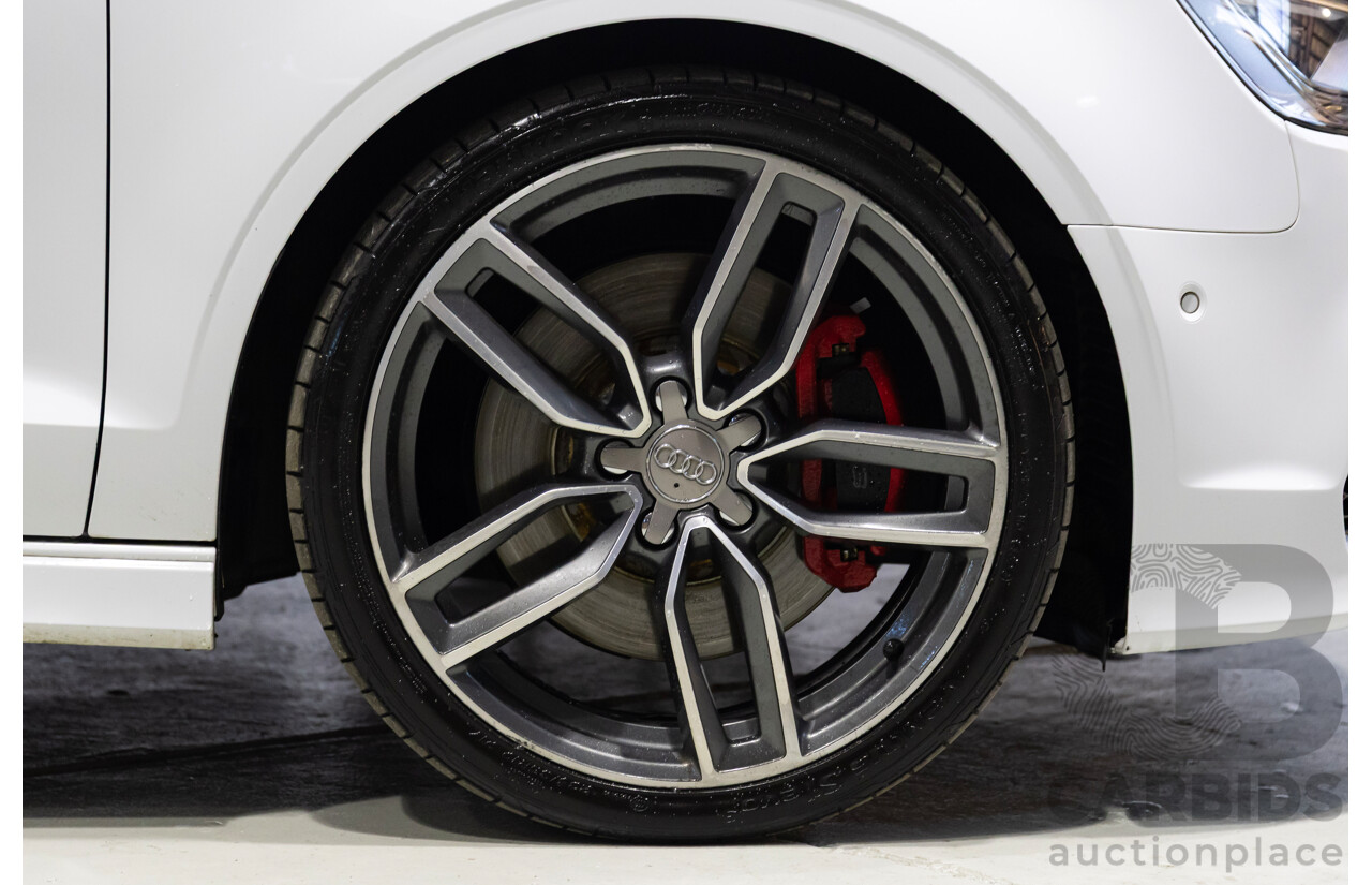 05/2014 Audi S3 2.0 TFSI Quattro (AWD) 8V MY15 4d Sedan Glacier White Turbo 2.0L