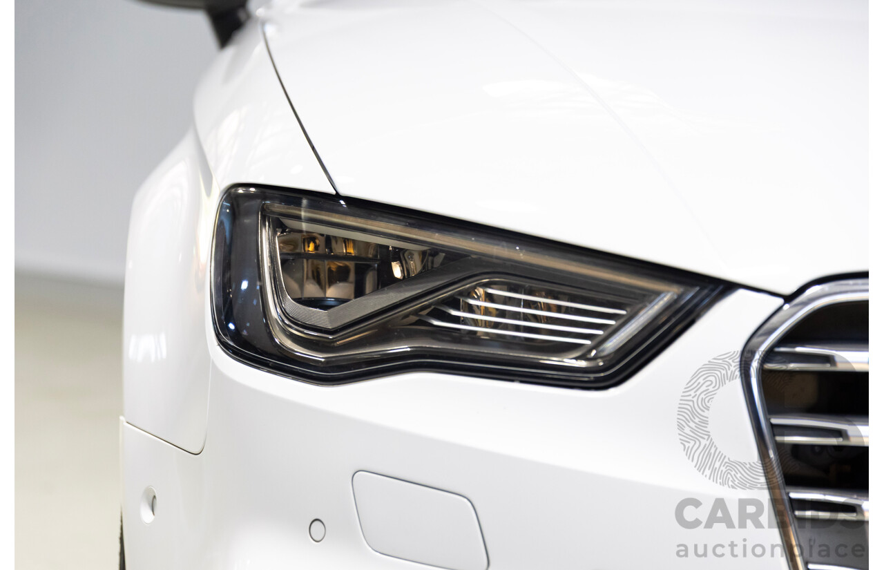 05/2014 Audi S3 2.0 TFSI Quattro (AWD) 8V MY15 4d Sedan Glacier White Turbo 2.0L