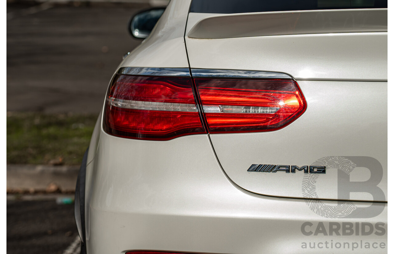 04/2018 Mercedes AMG GLC 63 S (AWD) 253 MY18 4d Coupe Diamond White Twin Turbo 4.0L V8