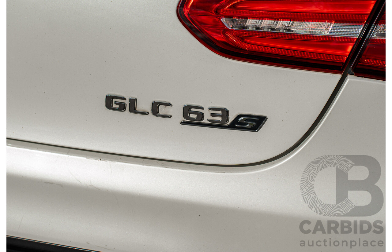 04/2018 Mercedes AMG GLC 63 S (AWD) 253 MY18 4d Coupe Diamond White Twin Turbo 4.0L V8