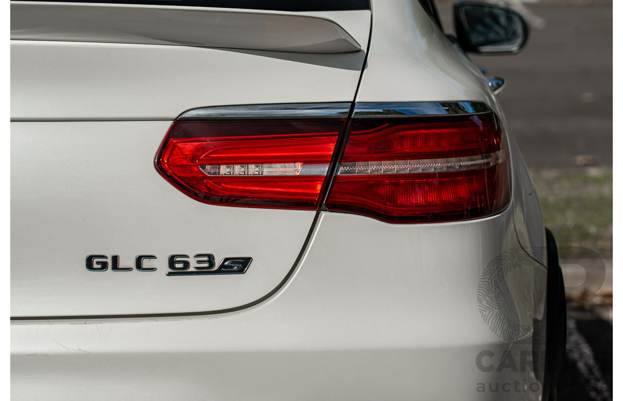04/2018 Mercedes AMG GLC 63 S (AWD) 253 MY18 4d Coupe Diamond White Twin Turbo 4.0L V8