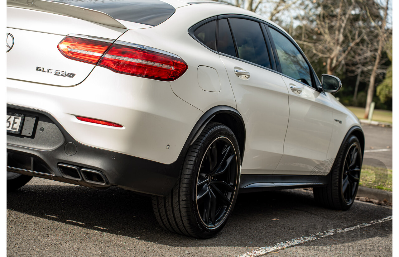 04/2018 Mercedes AMG GLC 63 S (AWD) 253 MY18 4d Coupe Diamond White Twin Turbo 4.0L V8