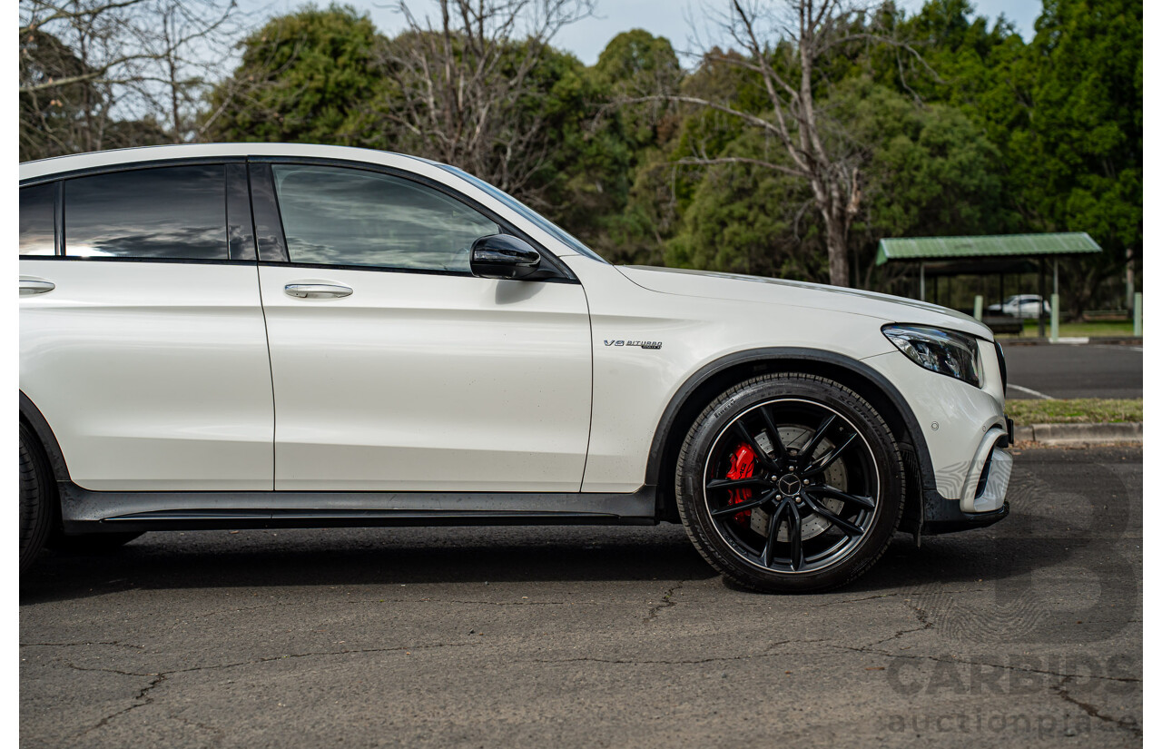 04/2018 Mercedes AMG GLC 63 S (AWD) 253 MY18 4d Coupe Diamond White Twin Turbo 4.0L V8