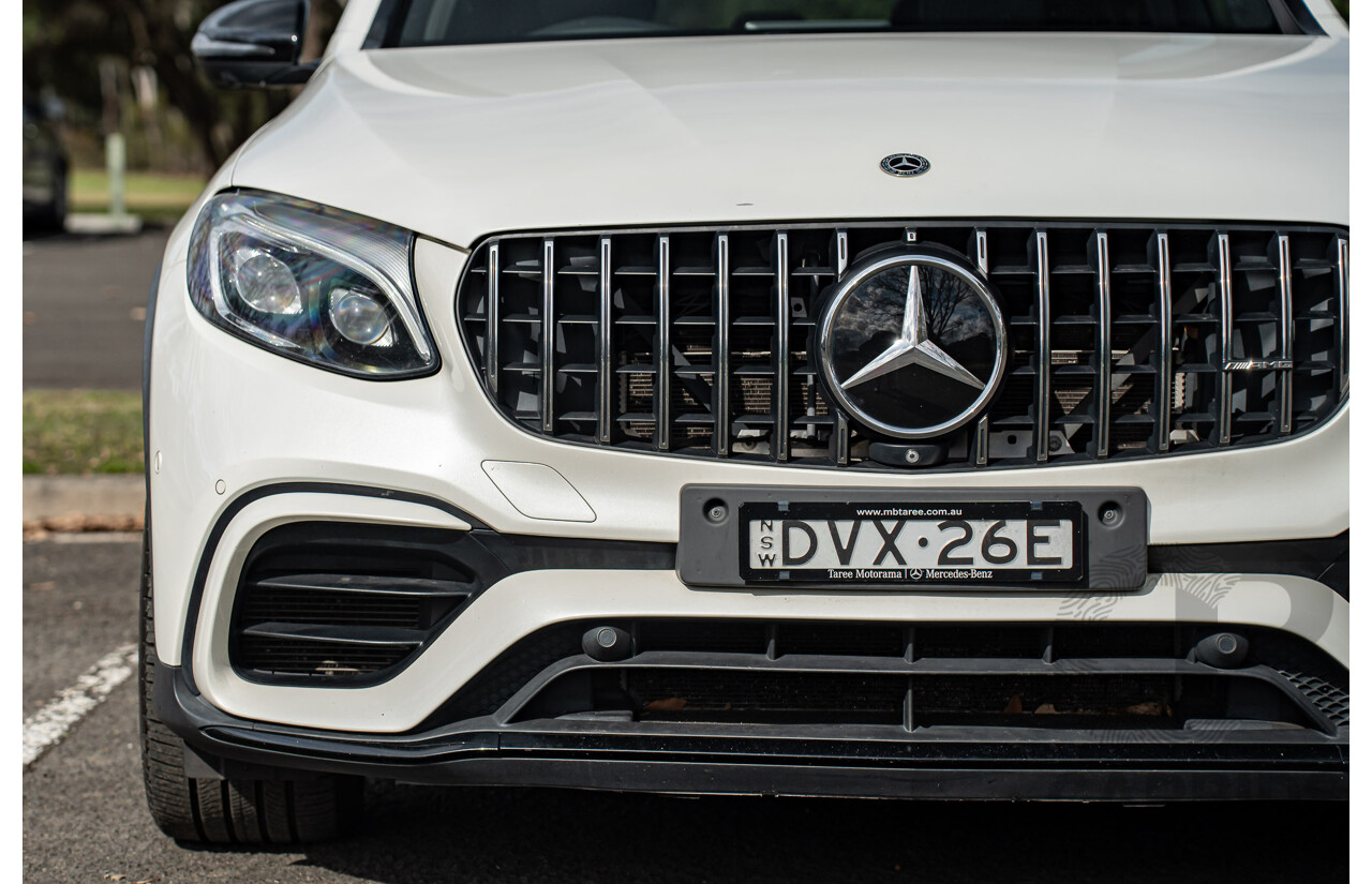 04/2018 Mercedes AMG GLC 63 S (AWD) 253 MY18 4d Coupe Diamond White Twin Turbo 4.0L V8