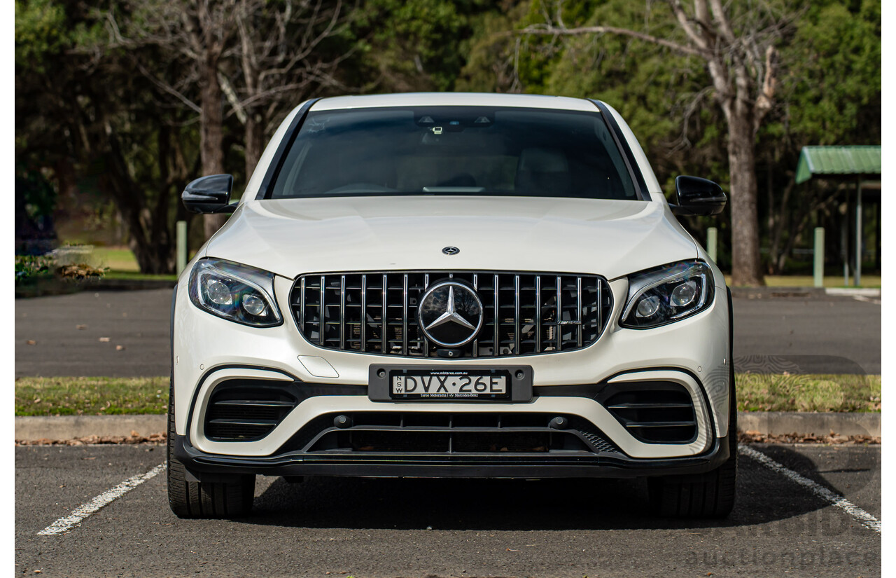 04/2018 Mercedes AMG GLC 63 S (AWD) 253 MY18 4d Coupe Diamond White Twin Turbo 4.0L V8
