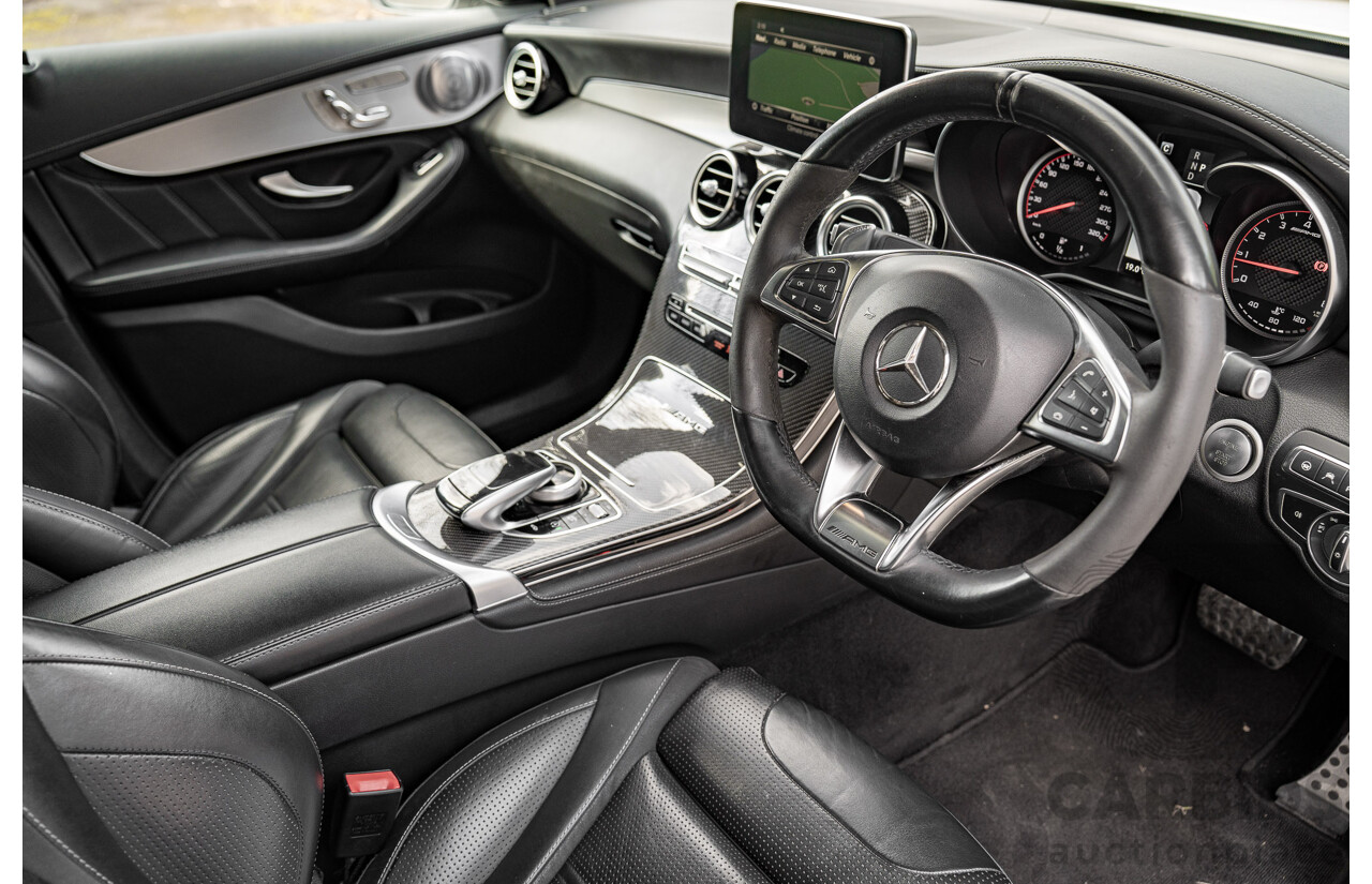 04/2018 Mercedes AMG GLC 63 S (AWD) 253 MY18 4d Coupe Diamond White Twin Turbo 4.0L V8