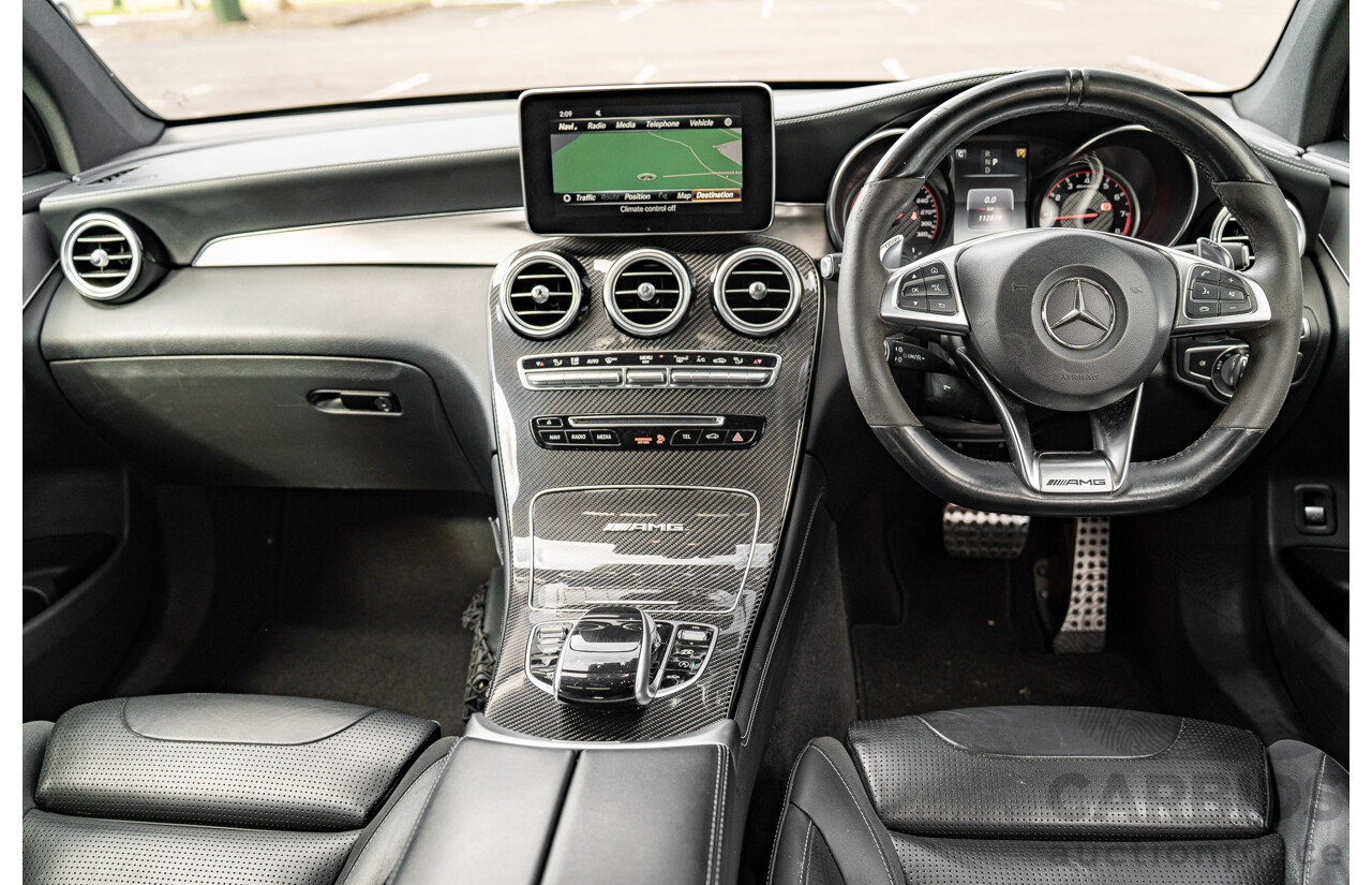 04/2018 Mercedes AMG GLC 63 S (AWD) 253 MY18 4d Coupe Diamond White Twin Turbo 4.0L V8