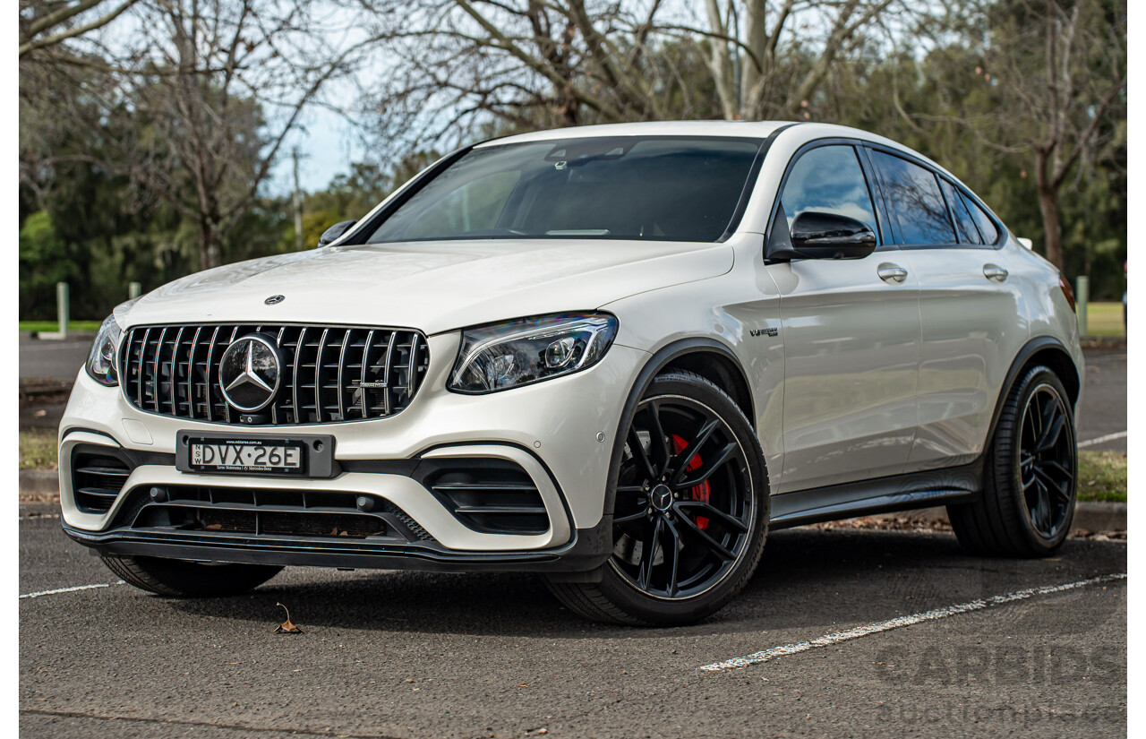 04/2018 Mercedes AMG GLC 63 S (AWD) 253 MY18 4d Coupe Diamond White Twin Turbo 4.0L V8