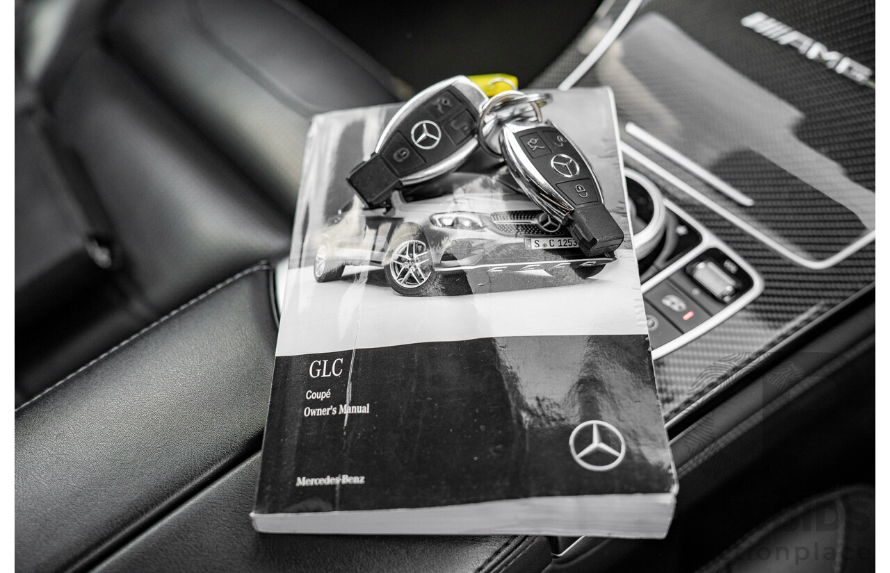 04/2018 Mercedes AMG GLC 63 S (AWD) 253 MY18 4d Coupe Diamond White Twin Turbo 4.0L V8