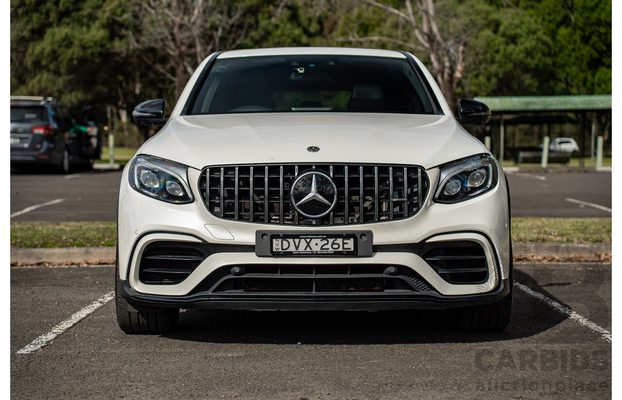 04/2018 Mercedes AMG GLC 63 S (AWD) 253 MY18 4d Coupe Diamond White Twin Turbo 4.0L V8