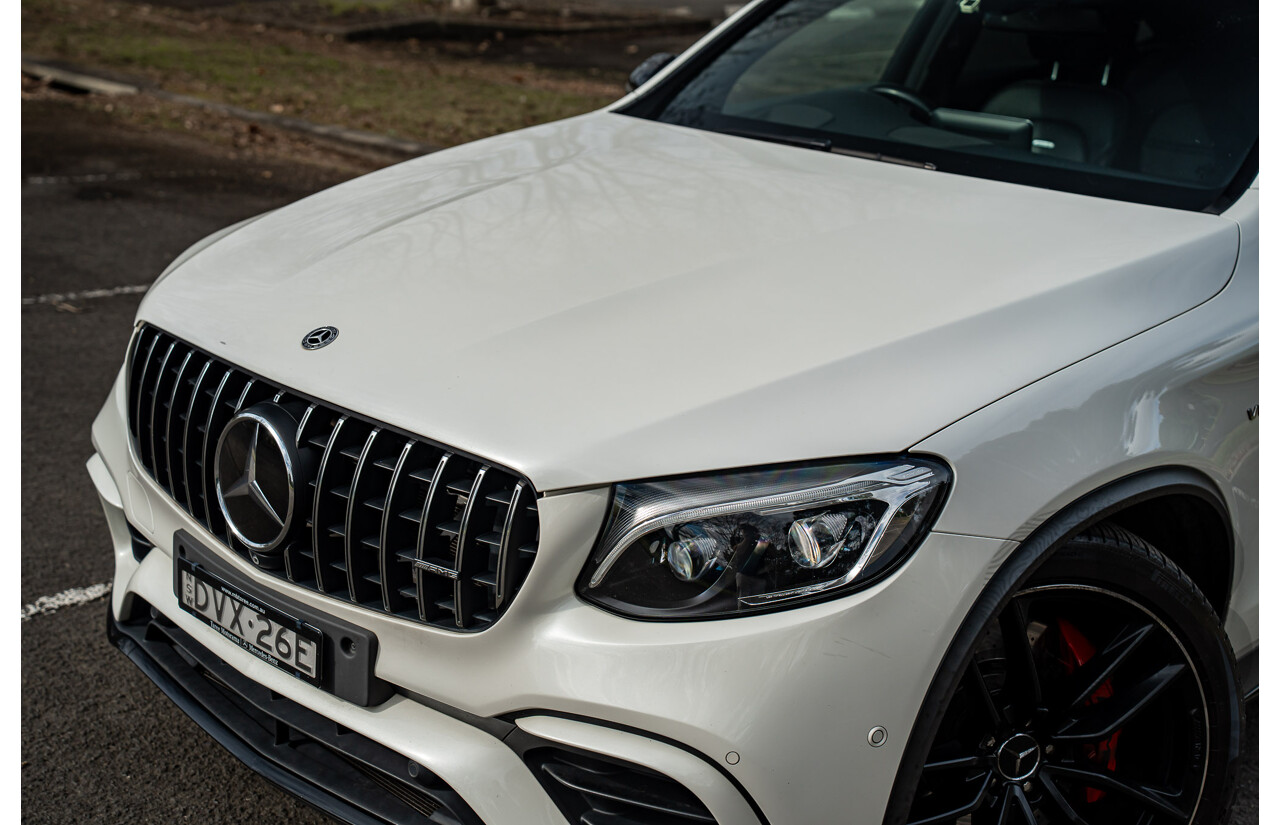 04/2018 Mercedes AMG GLC 63 S (AWD) 253 MY18 4d Coupe Diamond White Twin Turbo 4.0L V8