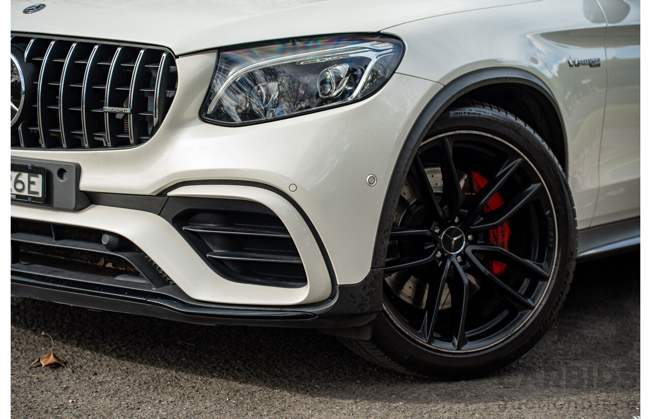 04/2018 Mercedes AMG GLC 63 S (AWD) 253 MY18 4d Coupe Diamond White Twin Turbo 4.0L V8