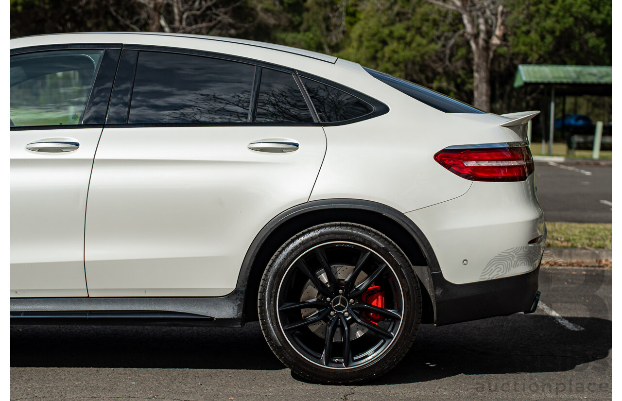04/2018 Mercedes AMG GLC 63 S (AWD) 253 MY18 4d Coupe Diamond White Twin Turbo 4.0L V8