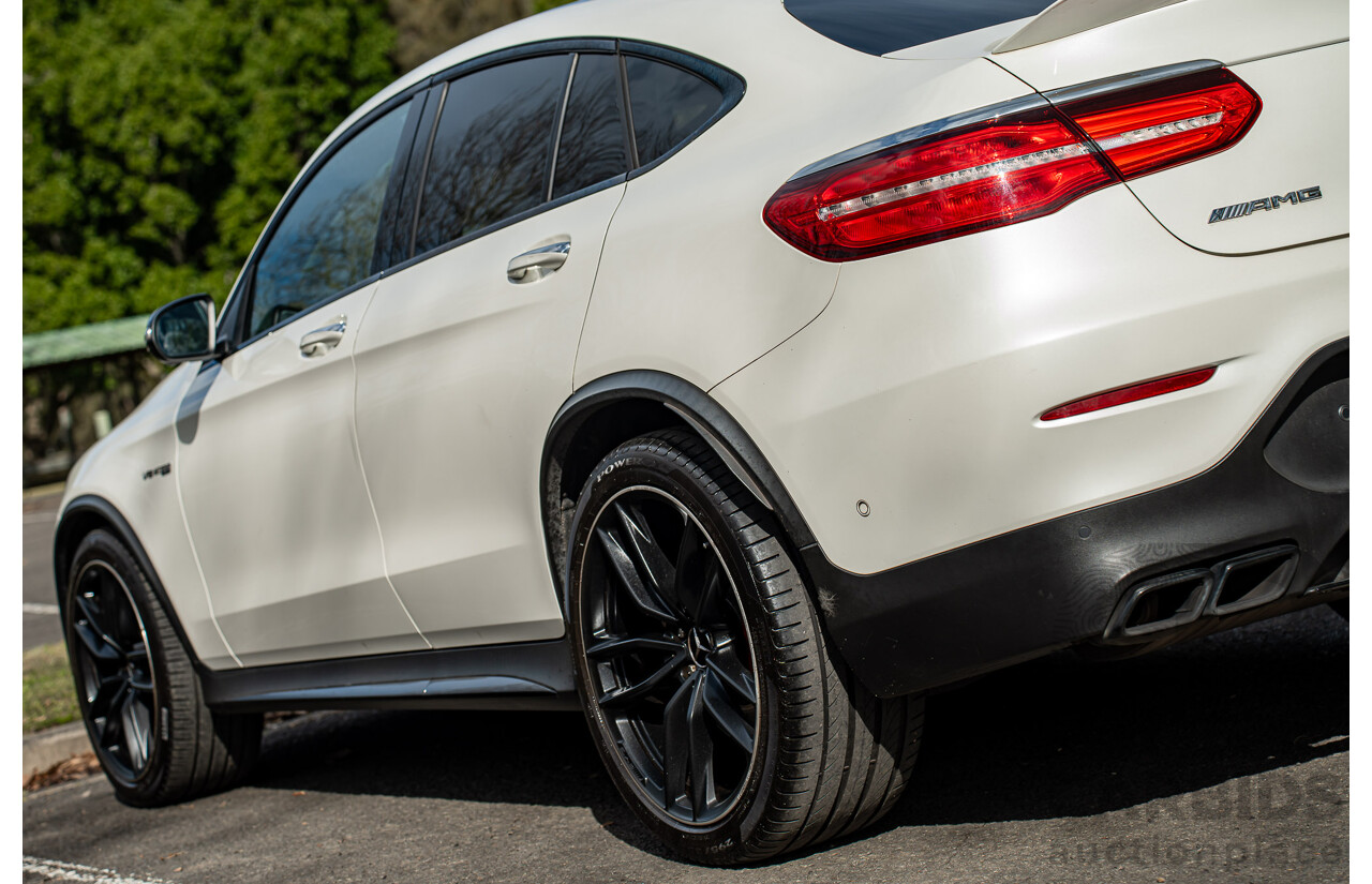 04/2018 Mercedes AMG GLC 63 S (AWD) 253 MY18 4d Coupe Diamond White Twin Turbo 4.0L V8