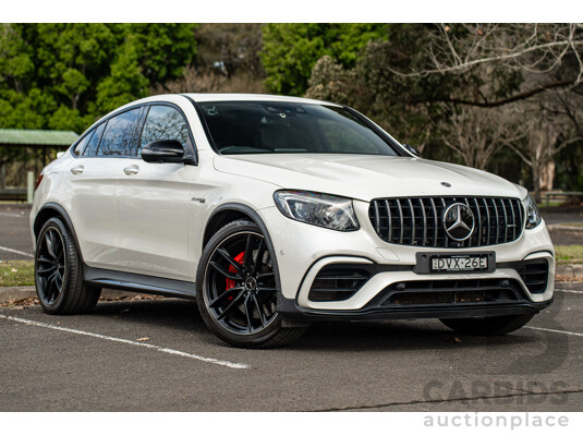 04/2018 Mercedes AMG GLC 63 S (AWD) 253 MY18 4d Coupe Diamond White Twin Turbo 4.0L V8