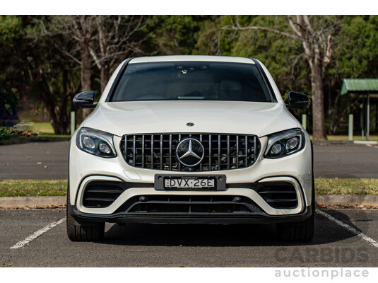 04/2018 Mercedes AMG GLC 63 S (AWD) 253 MY18 4d Coupe Diamond White Twin Turbo 4.0L V8