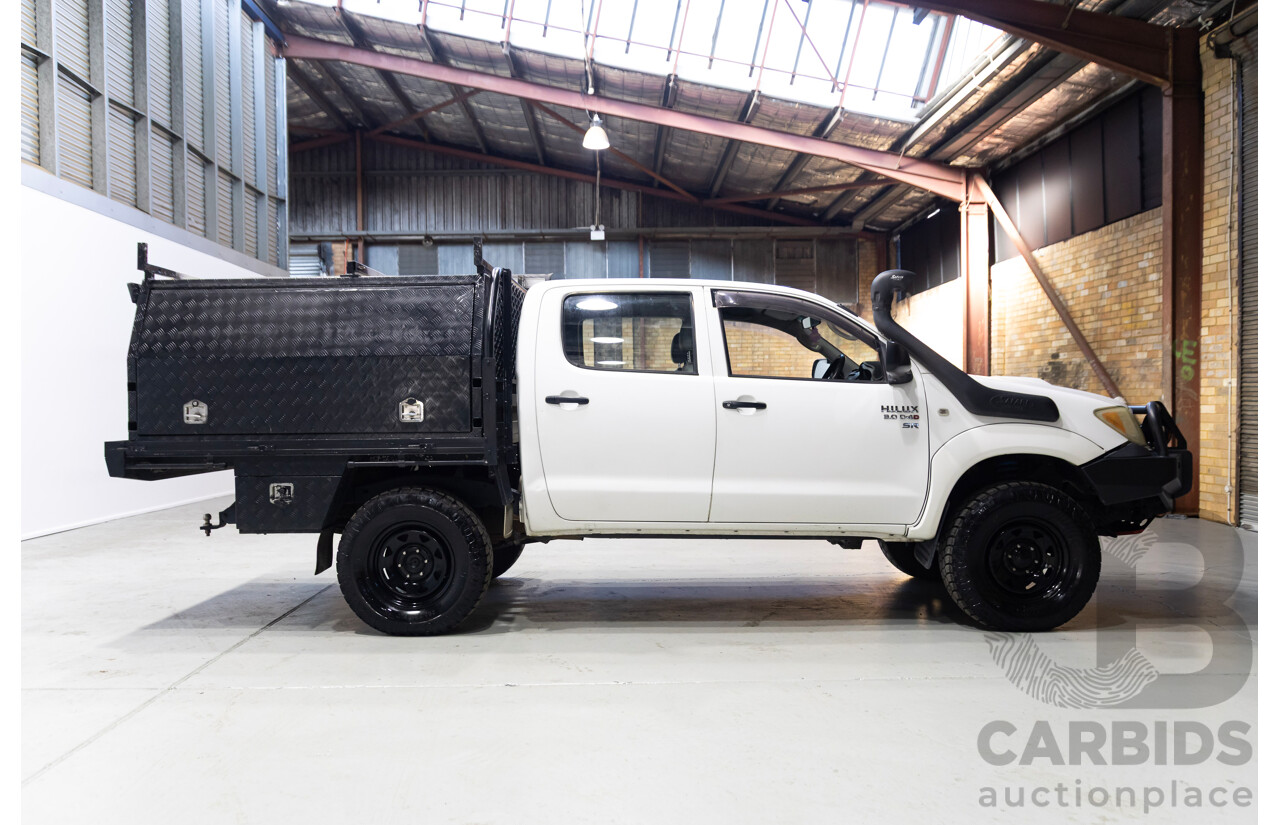 08/2006 Toyota Hilux SR (4x4) KUN26R Dual Cab P/Up White 3.0L