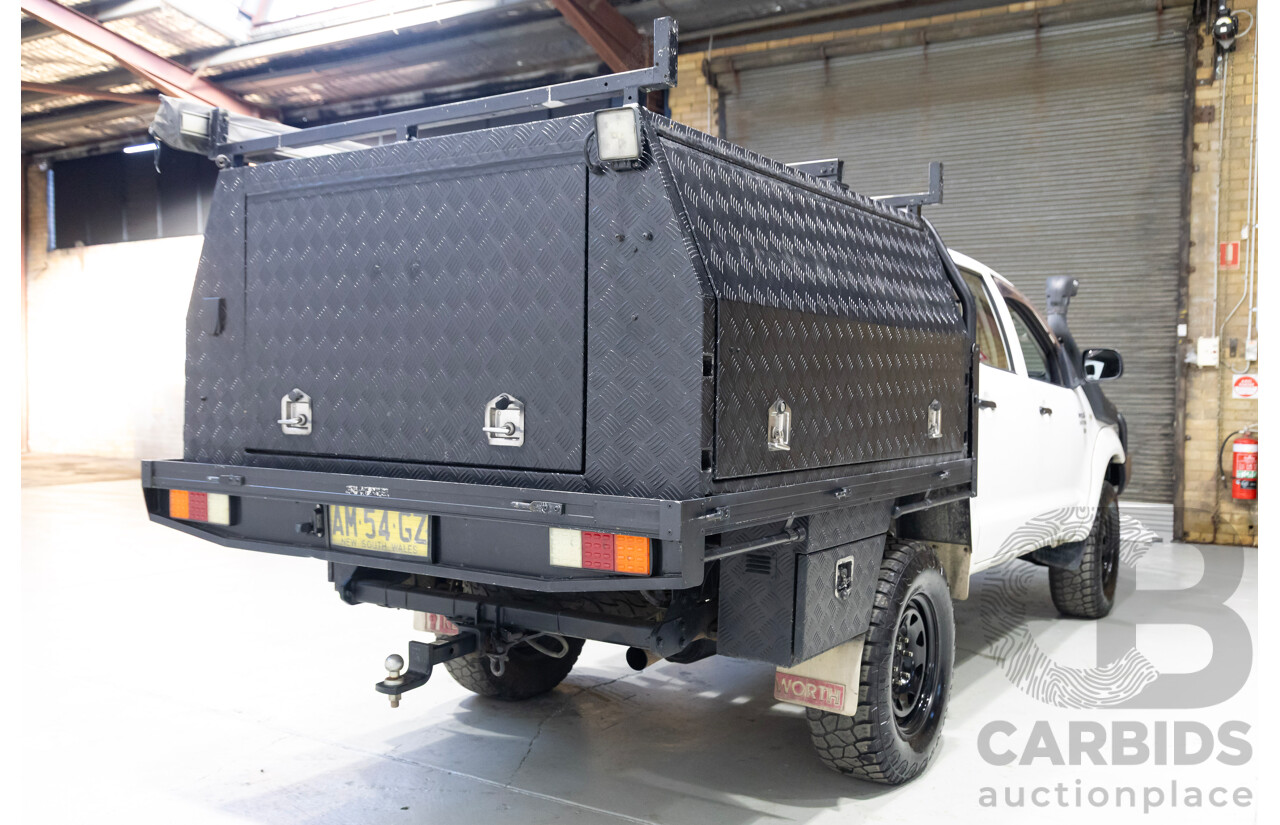 08/2006 Toyota Hilux SR (4x4) KUN26R Dual Cab P/Up White 3.0L