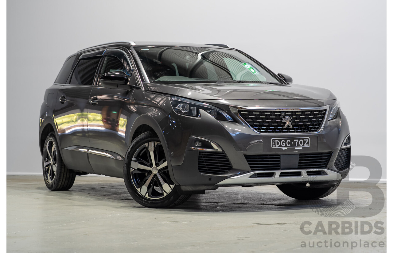 02/2018 Peugeot 5008 GT Line P87 MY18.5 4d Wagon Grey Turbo 1.6L