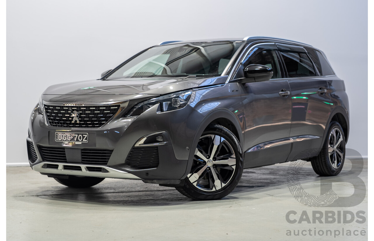 02/2018 Peugeot 5008 GT Line P87 MY18.5 4d Wagon Grey Turbo 1.6L