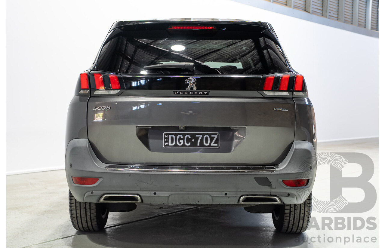 02/2018 Peugeot 5008 GT Line P87 MY18.5 4d Wagon Grey Turbo 1.6L
