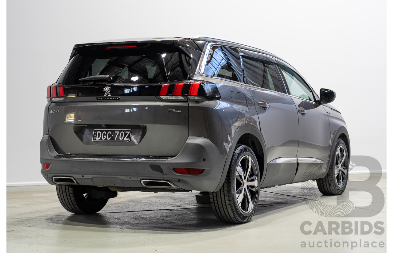 02/2018 Peugeot 5008 GT Line P87 MY18.5 4d Wagon Grey Turbo 1.6L