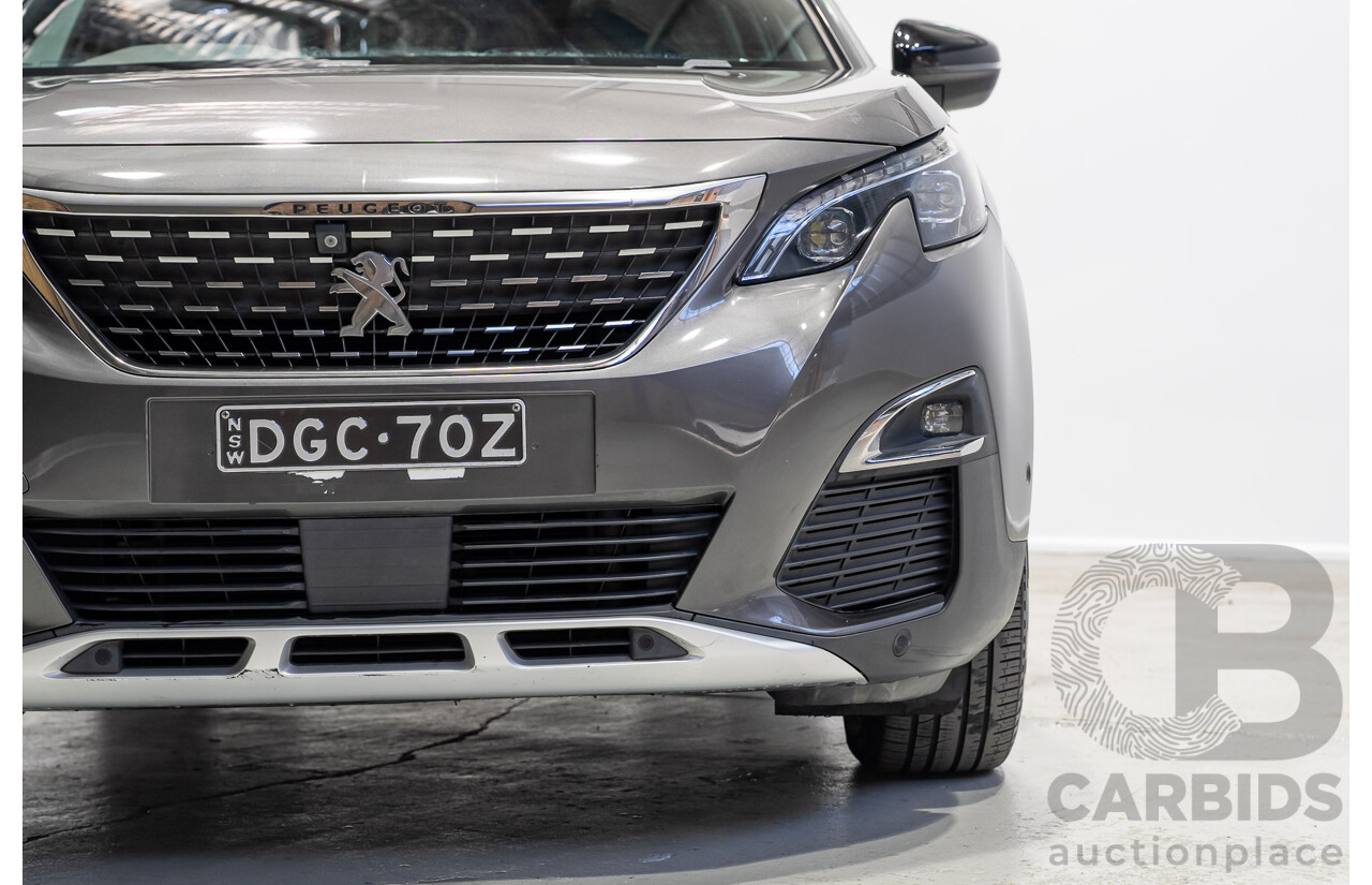 02/2018 Peugeot 5008 GT Line P87 MY18.5 4d Wagon Grey Turbo 1.6L
