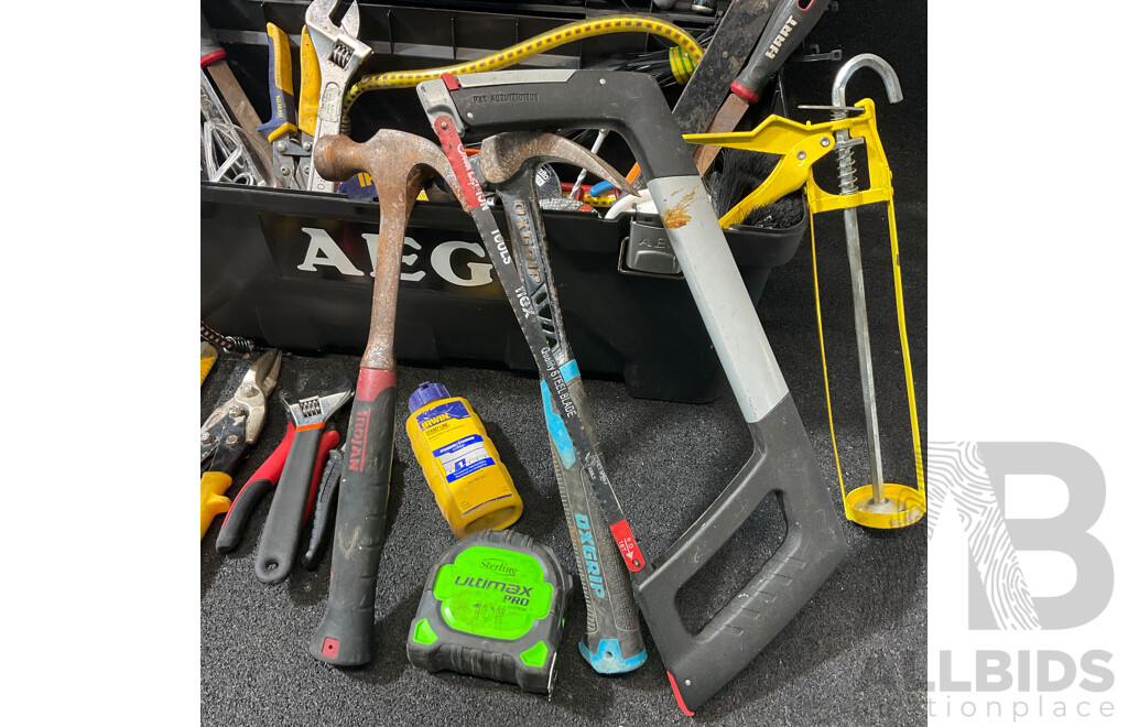AEG Toolbox with Assorted Handtools