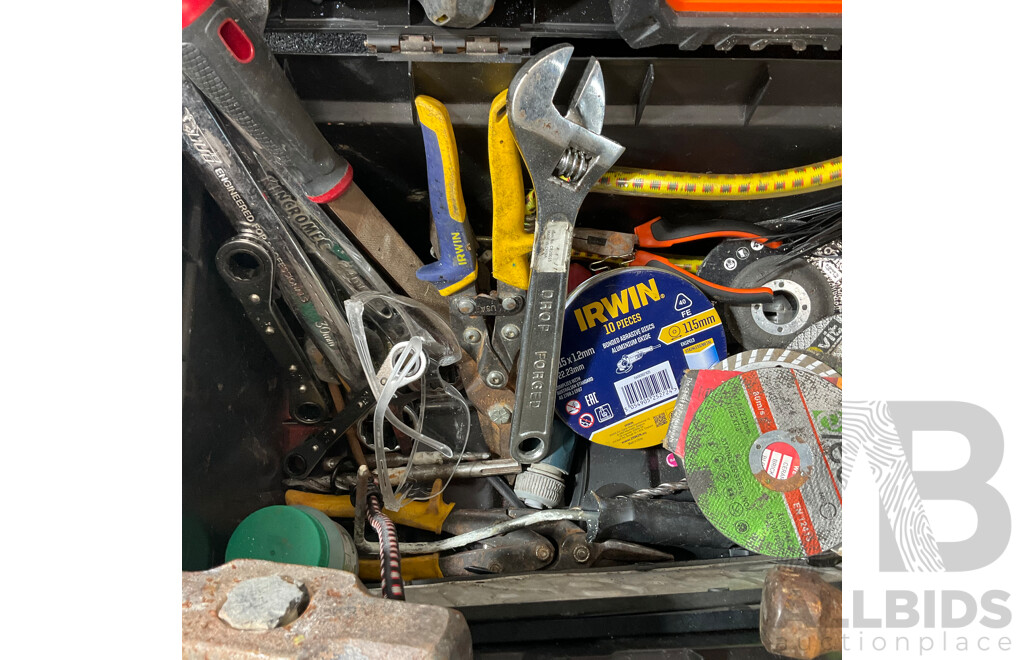 AEG Toolbox with Assorted Handtools