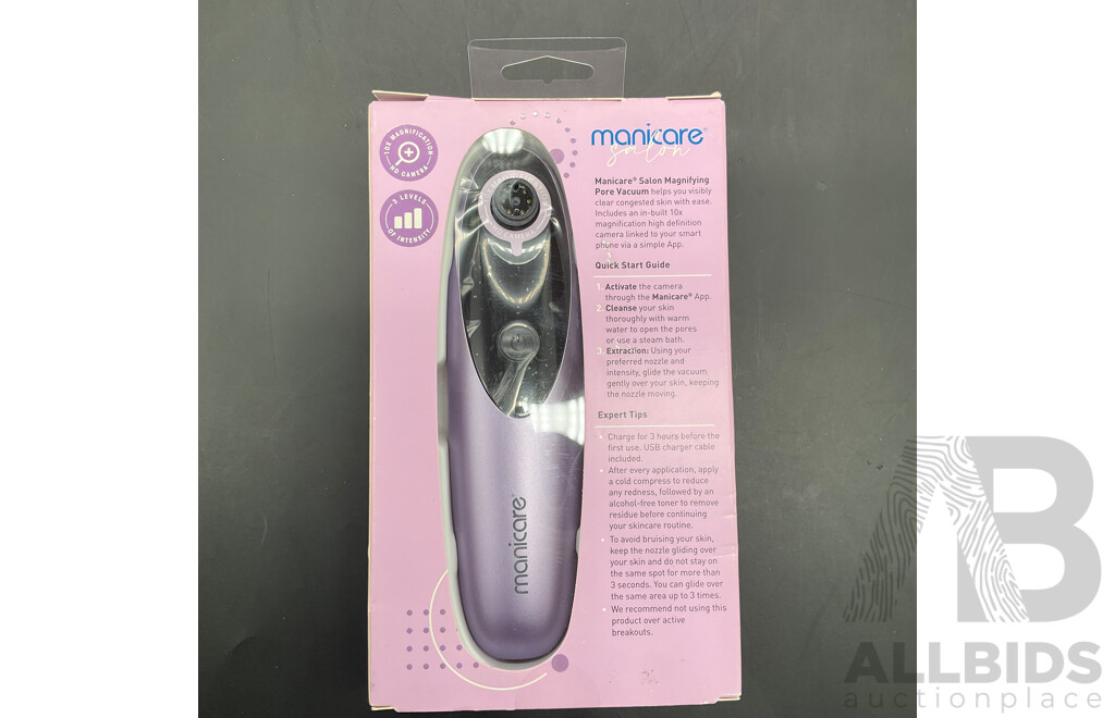 MANICARE Firming Body Sculptor, MANICARE Magnifying Pore Vacuum - Lot of 2