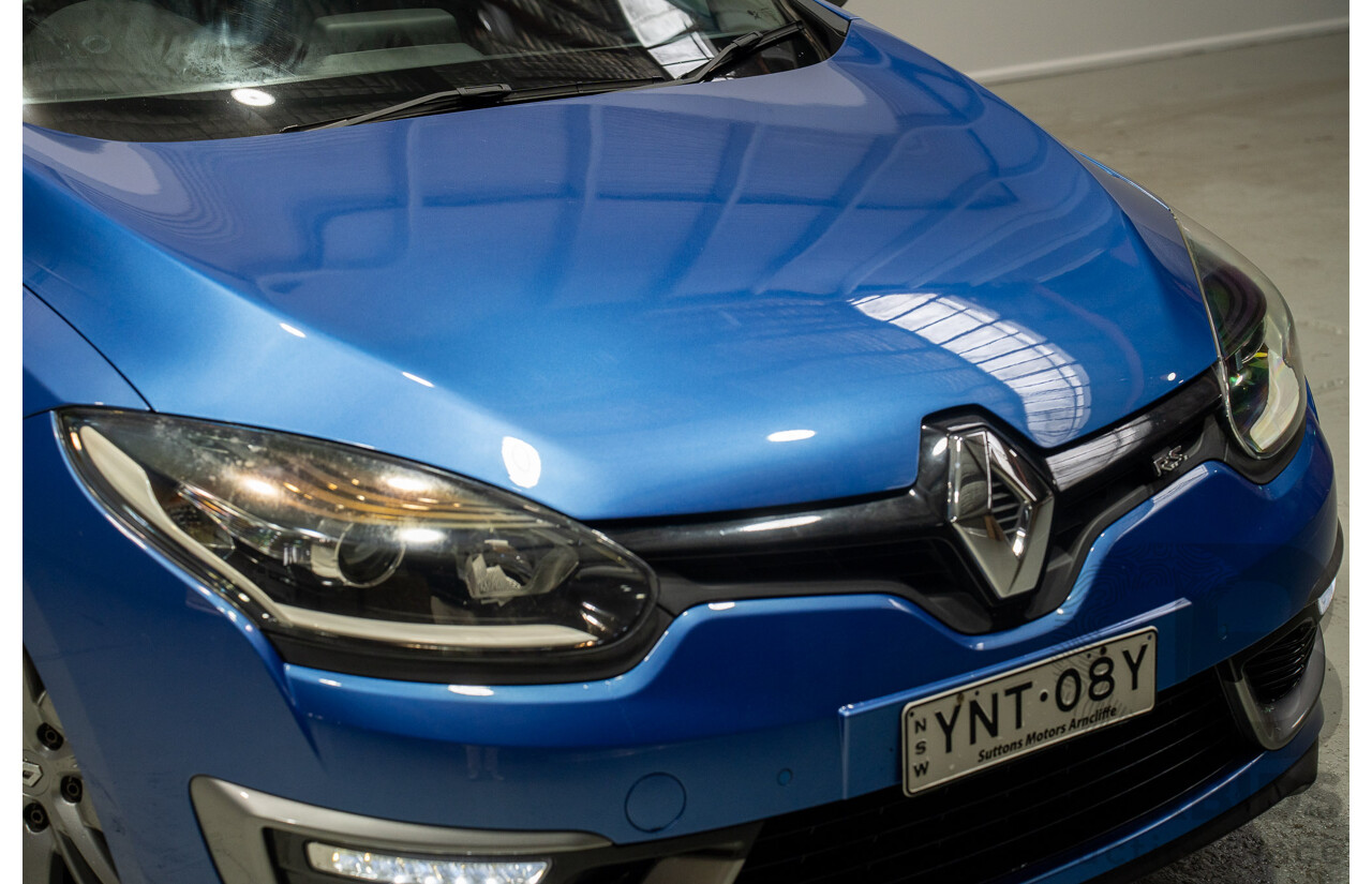 09/2015 Renault Megane GT-Line B95 MY14 5d Hatchback Blue Turbo 1.2L