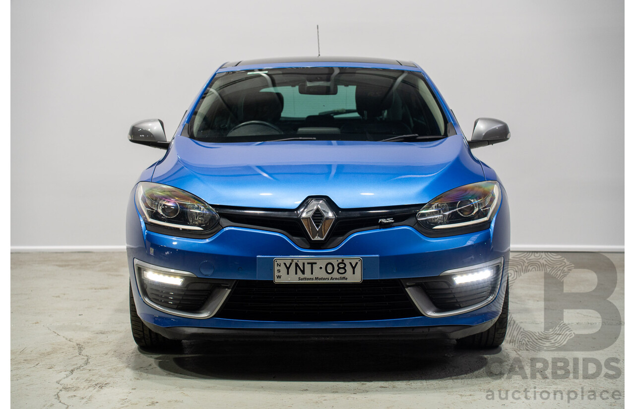 09/2015 Renault Megane GT-Line B95 MY14 5d Hatchback Blue Turbo 1.2L