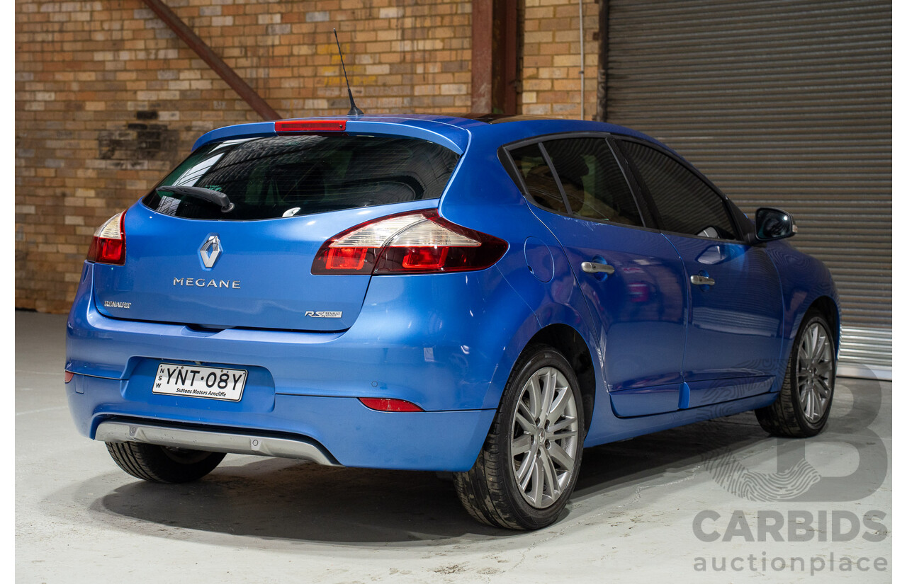 09/2015 Renault Megane GT-Line B95 MY14 5d Hatchback Blue Turbo 1.2L