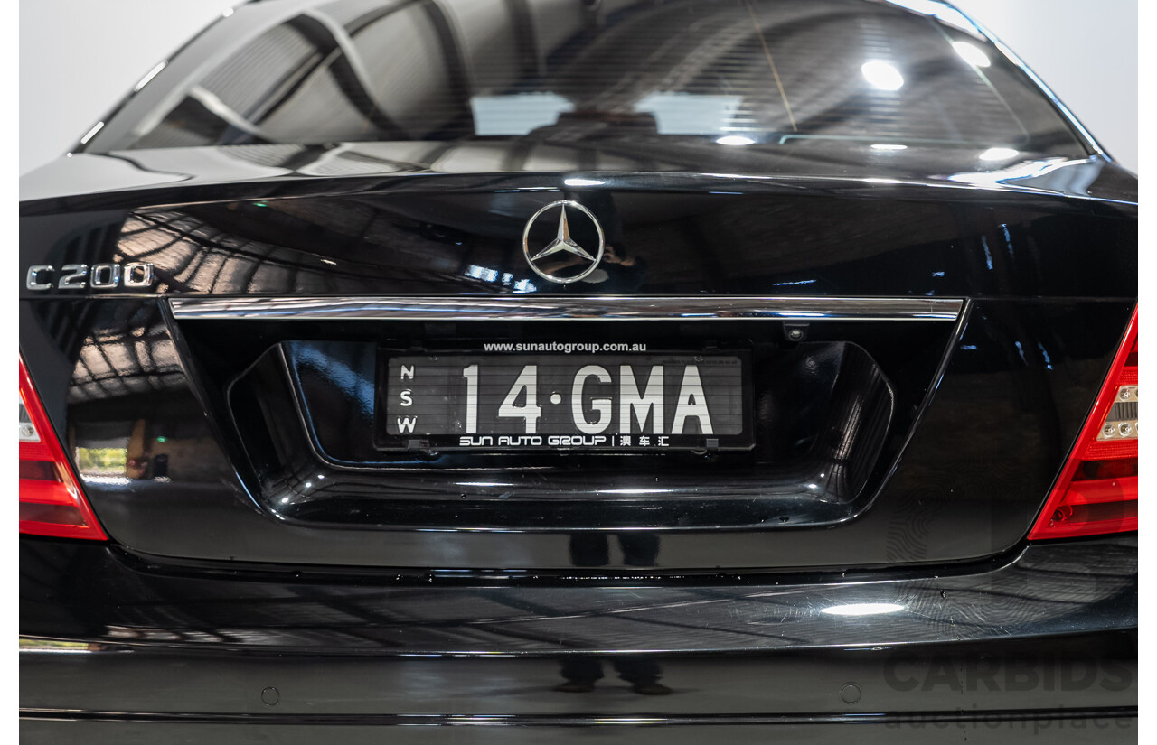 03/2014 Mercedes-Benz C200 W204 MY14 4d Sedan Deep Black Turbo 1.8L