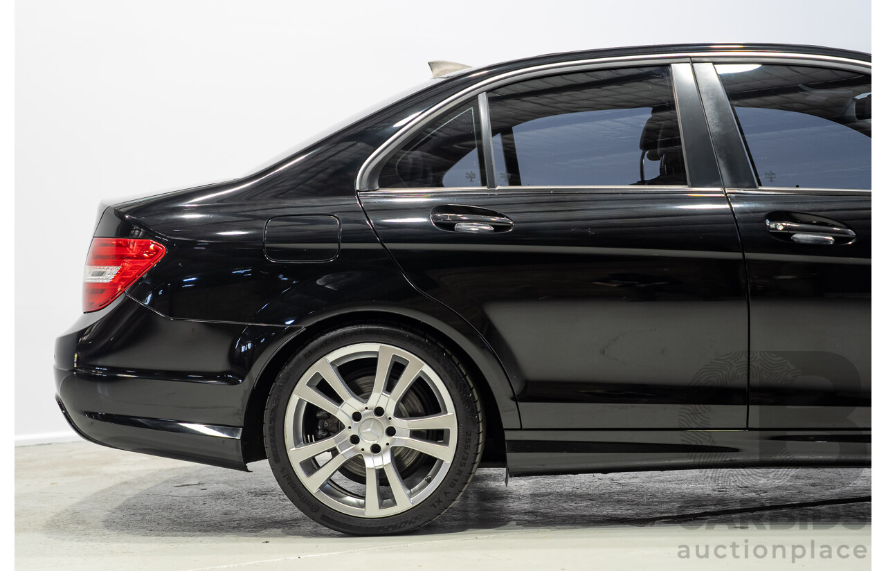 03/2014 Mercedes-Benz C200 W204 MY14 4d Sedan Deep Black Turbo 1.8L