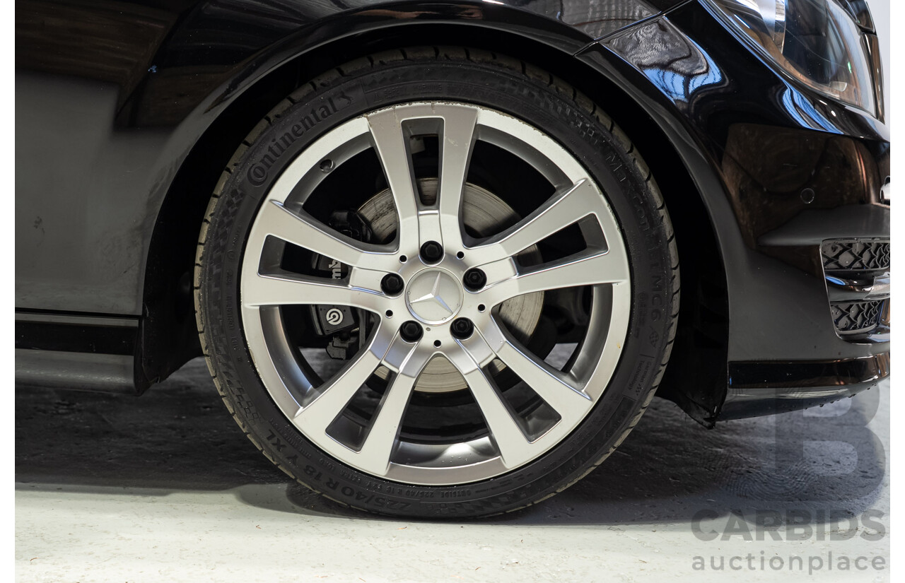 03/2014 Mercedes-Benz C200 W204 MY14 4d Sedan Deep Black Turbo 1.8L