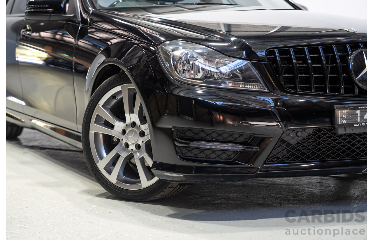 03/2014 Mercedes-Benz C200 W204 MY14 4d Sedan Deep Black Turbo 1.8L