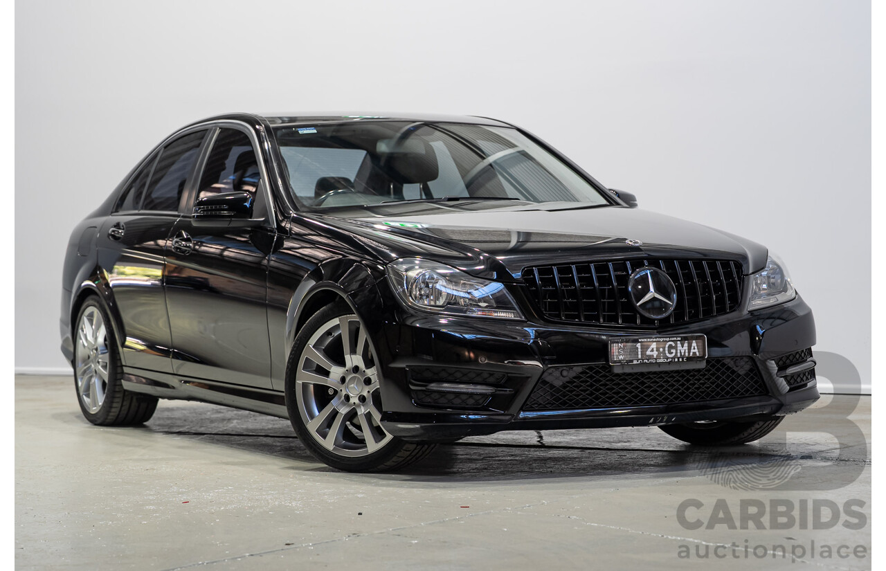 03/2014 Mercedes-Benz C200 W204 MY14 4d Sedan Deep Black Turbo 1.8L