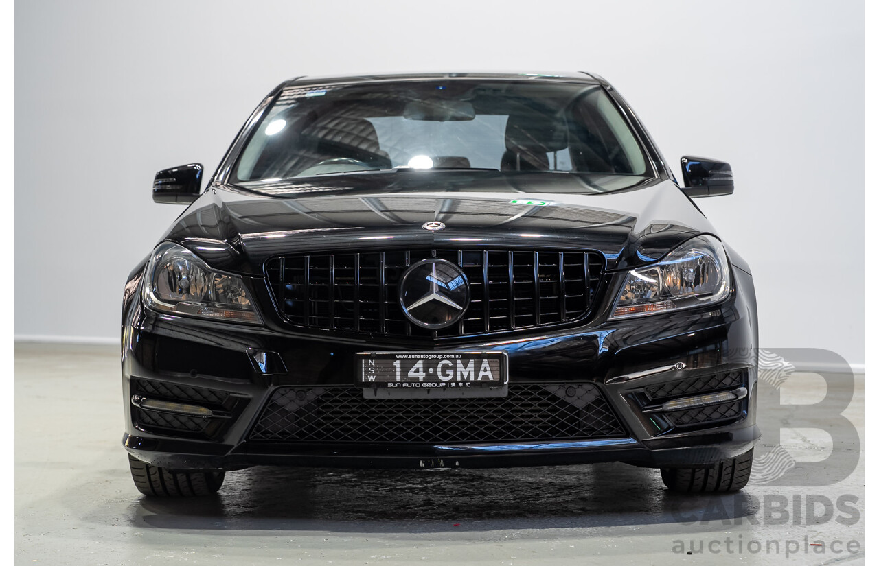 03/2014 Mercedes-Benz C200 W204 MY14 4d Sedan Deep Black Turbo 1.8L