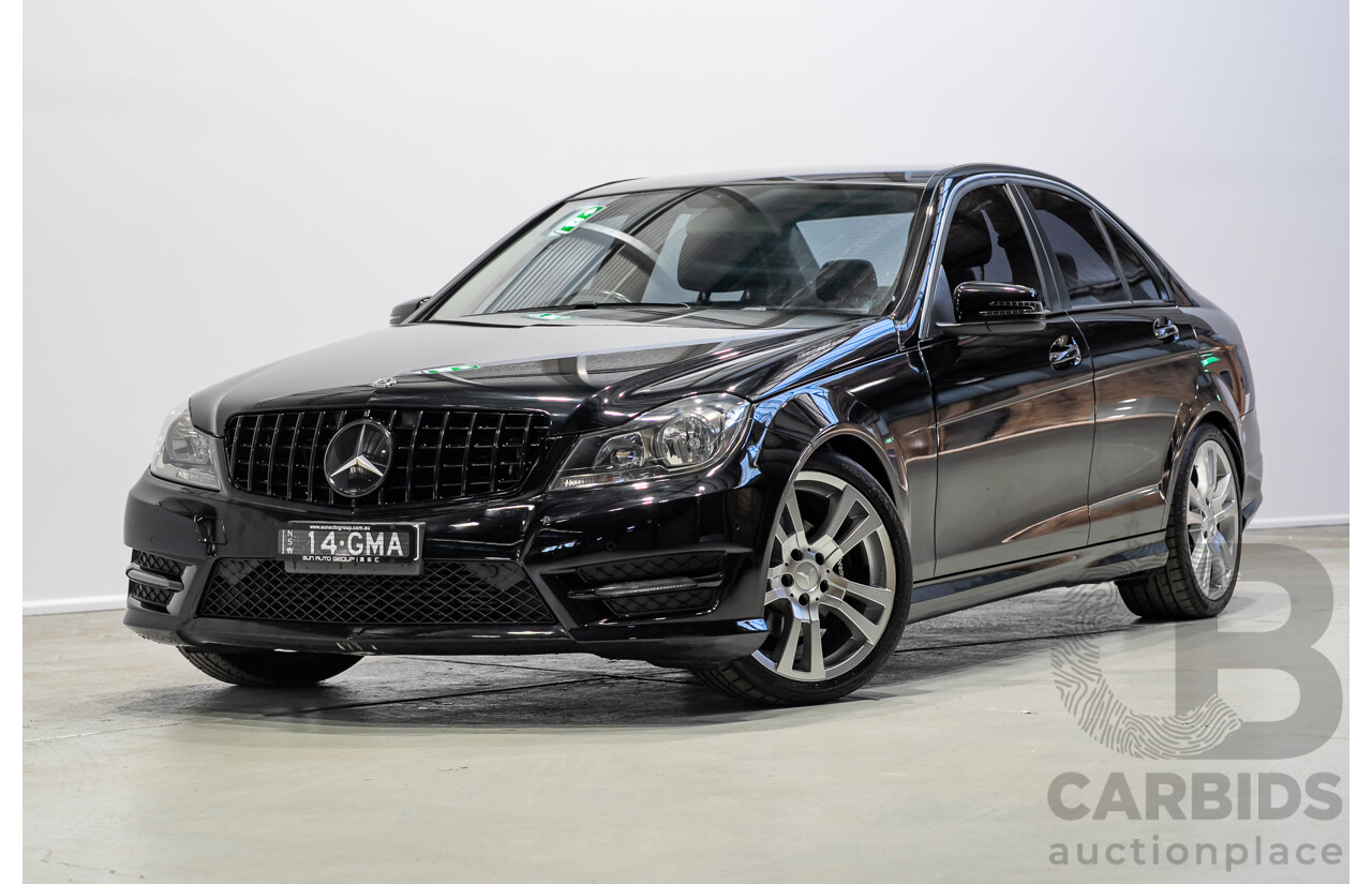 03/2014 Mercedes-Benz C200 W204 MY14 4d Sedan Deep Black Turbo 1.8L