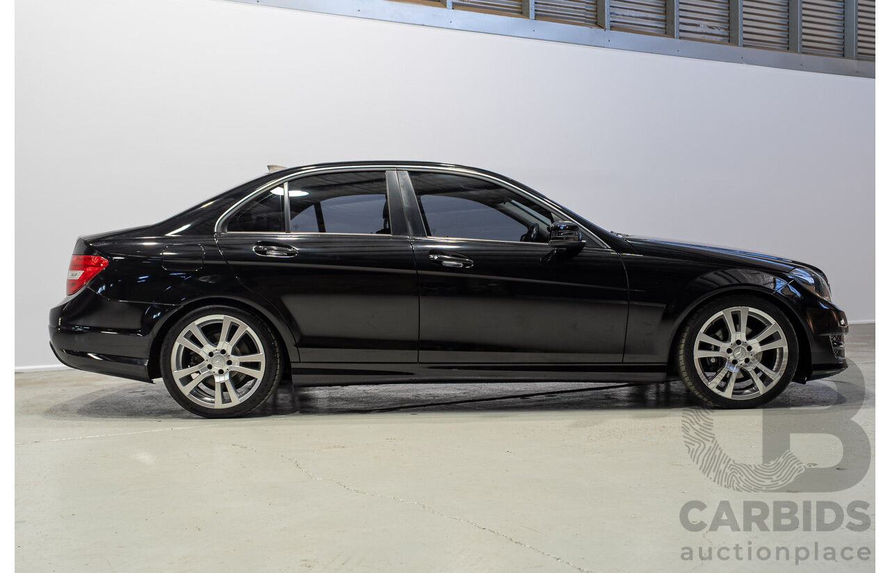 03/2014 Mercedes-Benz C200 W204 MY14 4d Sedan Deep Black Turbo 1.8L