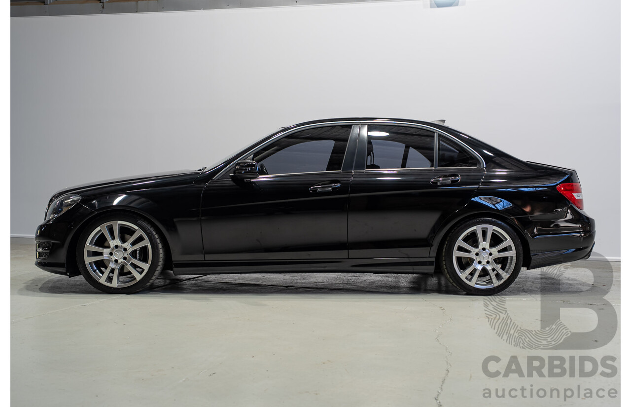 03/2014 Mercedes-Benz C200 W204 MY14 4d Sedan Deep Black Turbo 1.8L