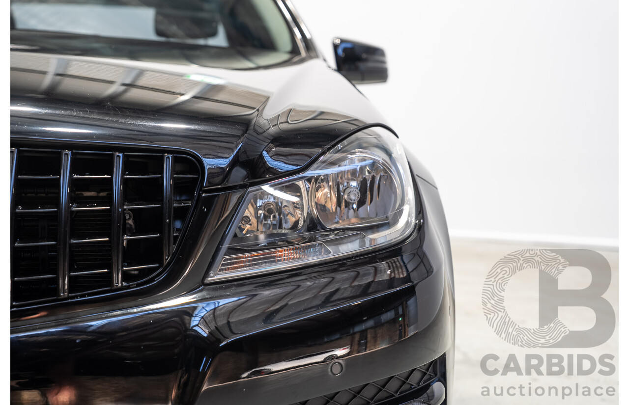 03/2014 Mercedes-Benz C200 W204 MY14 4d Sedan Deep Black Turbo 1.8L