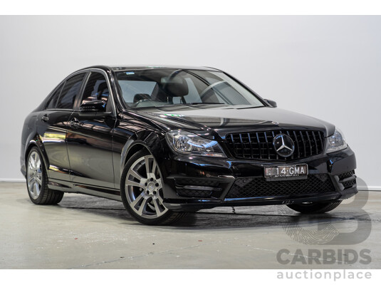 03/2014 Mercedes-Benz C200 W204 MY14 4d Sedan Deep Black Turbo 1.8L