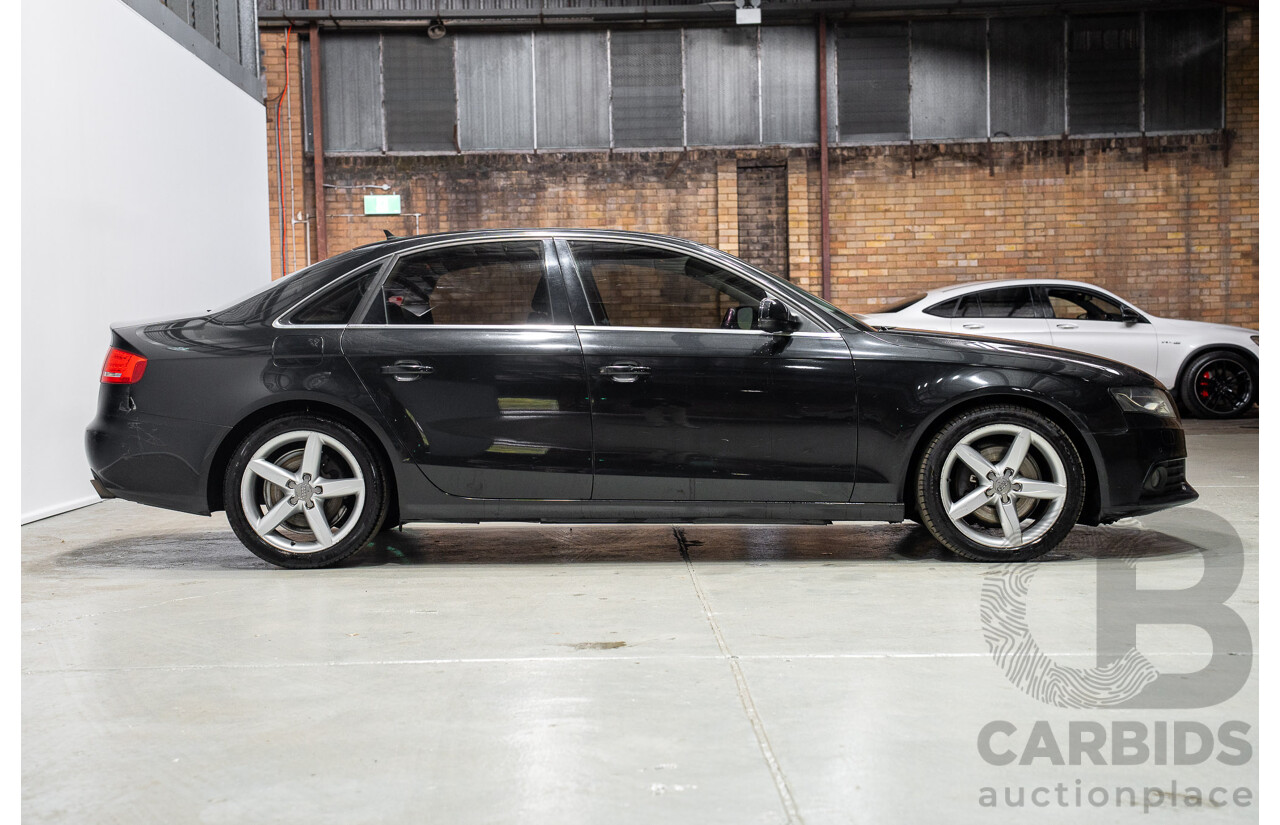 05/2010 Audi A4 3.0 TDI Quattro (AWD) B8 8K 4d Sedan Black Turbo Diesel 3.0L