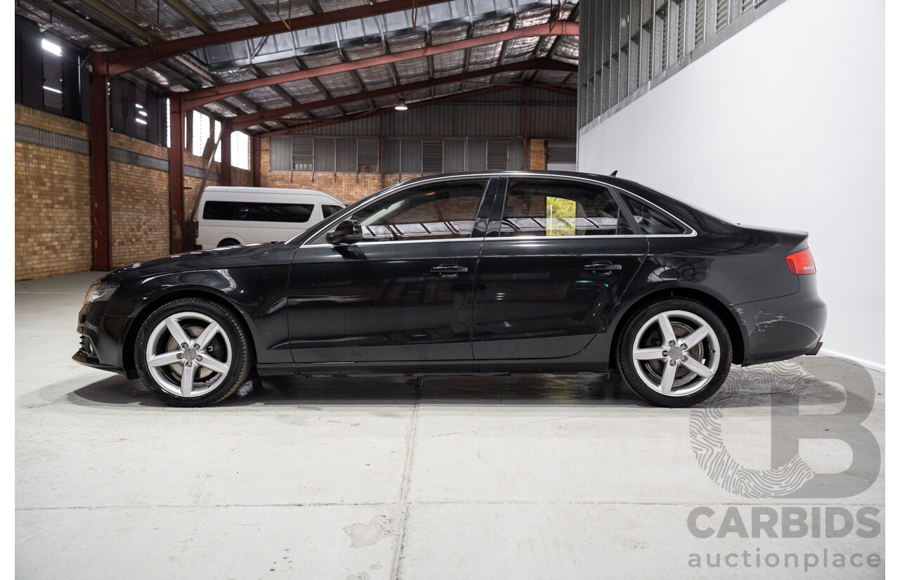 05/2010 Audi A4 3.0 TDI Quattro (AWD) B8 8K 4d Sedan Black Turbo Diesel 3.0L