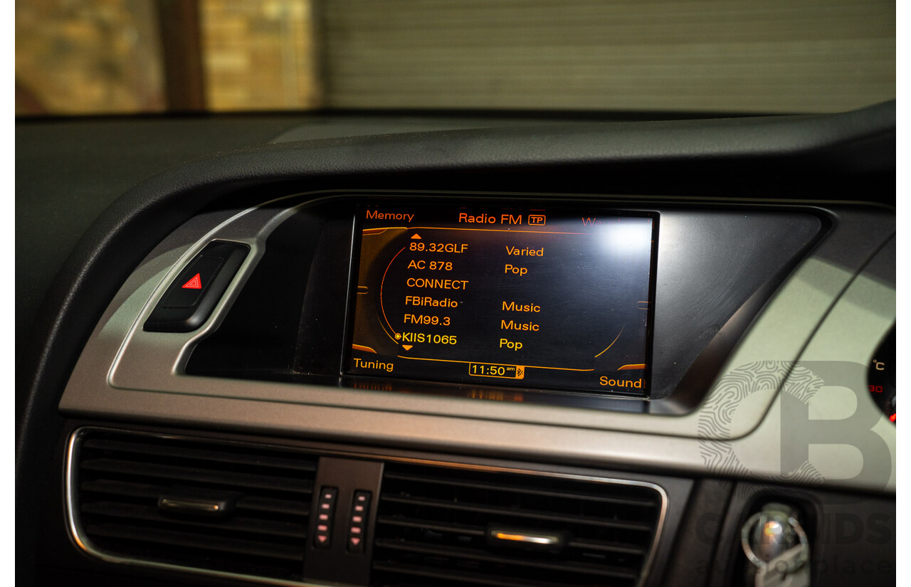 05/2010 Audi A4 3.0 TDI Quattro (AWD) B8 8K 4d Sedan Black Turbo Diesel 3.0L